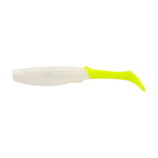 Berkley Gulp Paddleshad  4  Pearl WhiteChartreuse 1545531