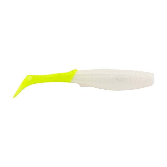 Berkley Gulp Paddleshad  4  Pearl WhiteChartreuse 1545531