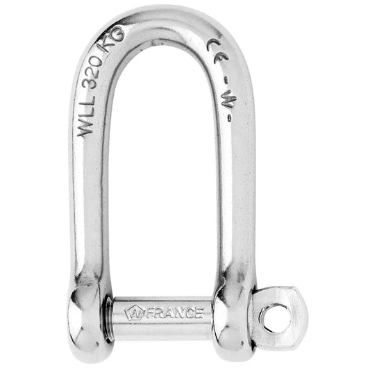 Wichard SelfLocking Long D Shackle  Diameter 8mm  516 01214