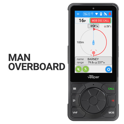 Vesper Cortex H1P PortableWirelessRechargeable Handset wCharging Cradle 0100281610