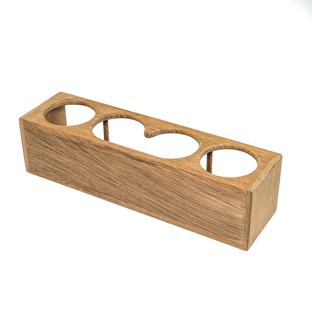 Whitecap Four DrinkBinocular Rack  Teak 62632
