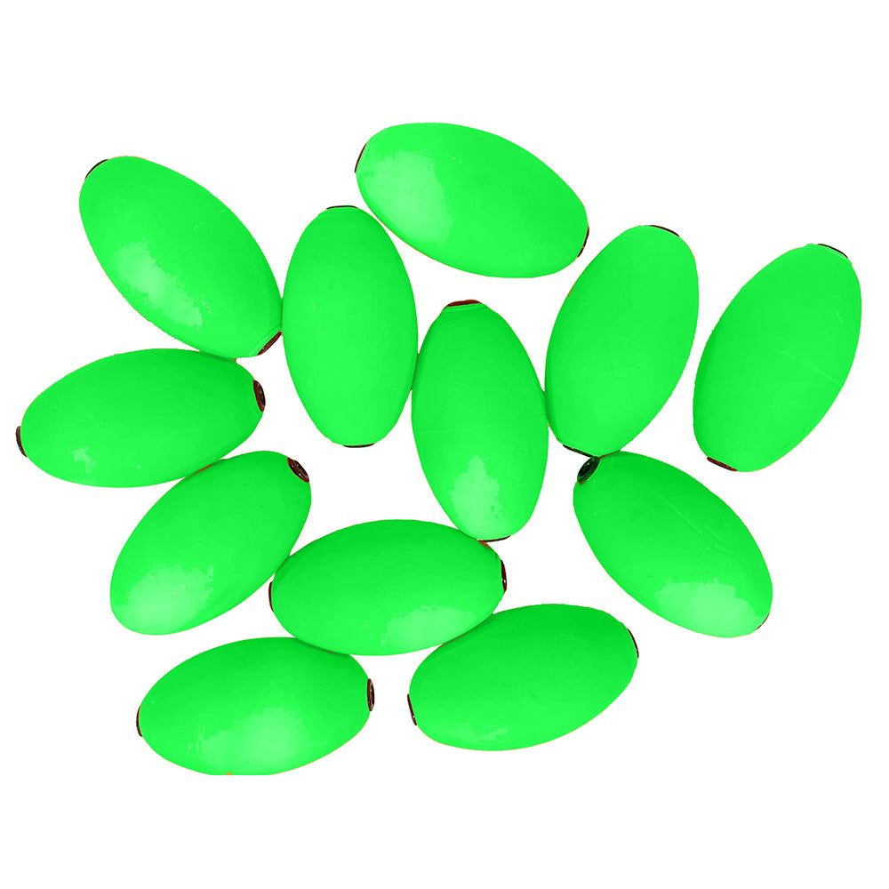 Tigress Oval Kite Floats  Green 12Pack 889612