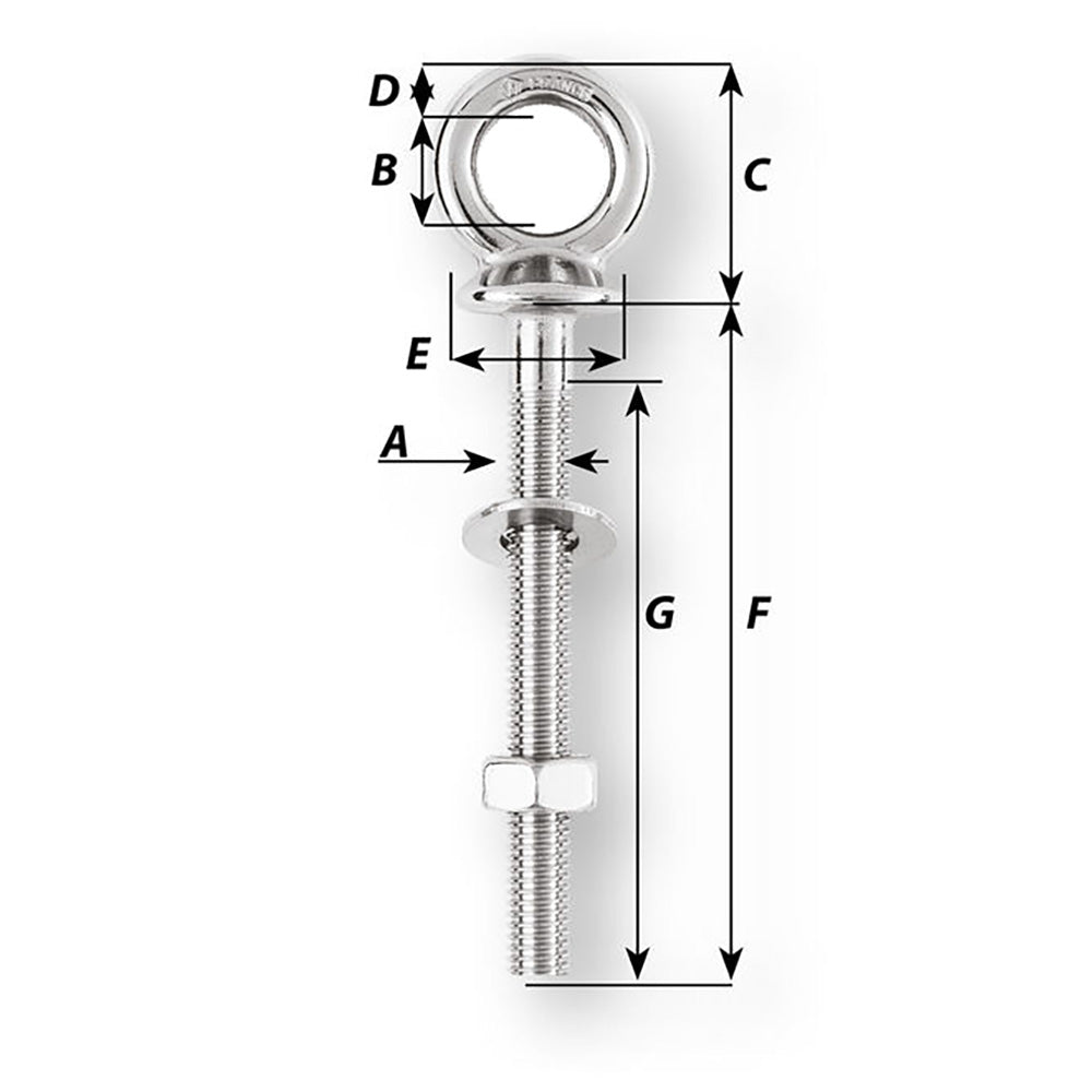 Wichard Eye Bolt  Diameter 532  Length 4 06493