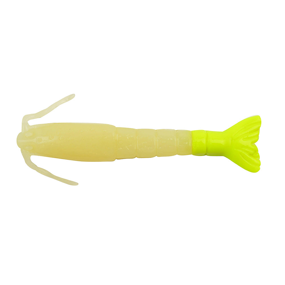 Berkley Gulp Saltwater Shrimp  3  GlowChartreuse 1240004