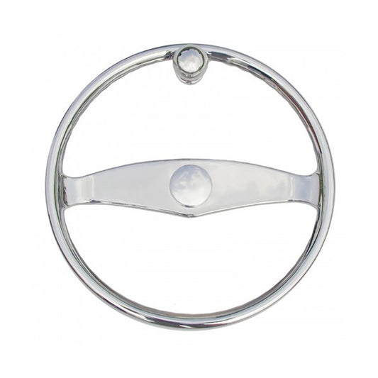 Schmitt Marine  Ongaro Wheel  155 wKnob for 34 Teleflex Tapered Shaft 50003