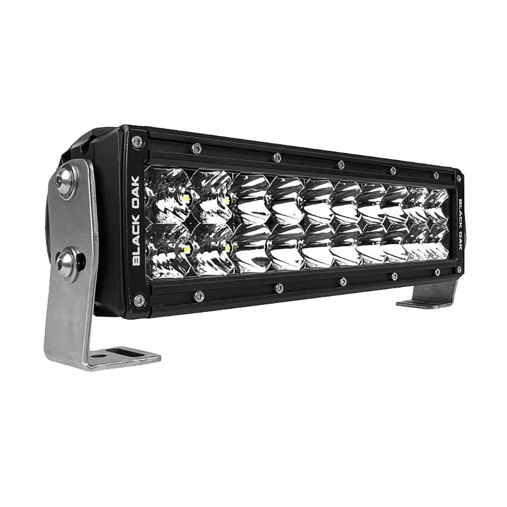 Black Oak Pro Series 30 Double Row 10 LED Light Bar  Combo Optics  Black Housing 10CD5OS