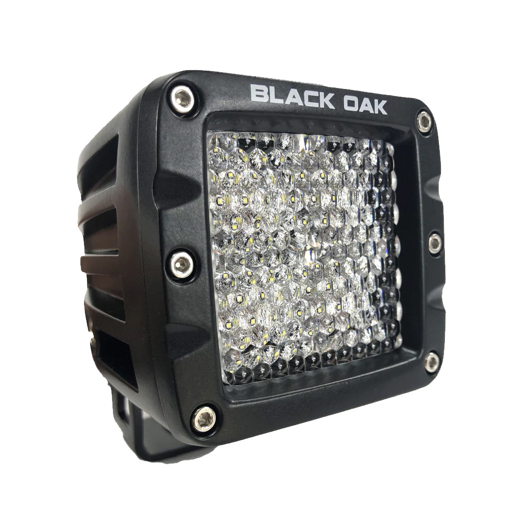 Black Oak 2 LED Pod Light  Diffused Optics  Black Housing  Pro Series 30 2DPOD10CR