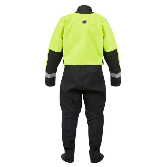 Mustang MSD576 Water Rescue Dry Suit  Fluorescent Yellow GreenBlack  XL MSD57602251XL101