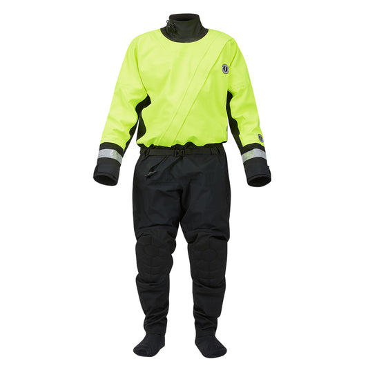 Mustang MSD576 Water Rescue Dry Suit  Fluorescent Yellow GreenBlack  XL MSD57602251XL101
