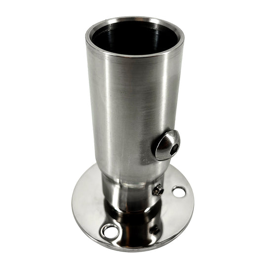 Seaview Starlink Stainless Steel 114 Threaded Adapter  Stainless Steel Fixed Base SV114STLKFB