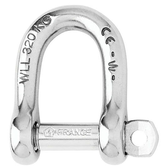 Wichard SelfLocking D Shackle  12mm Diameter  1532 01206