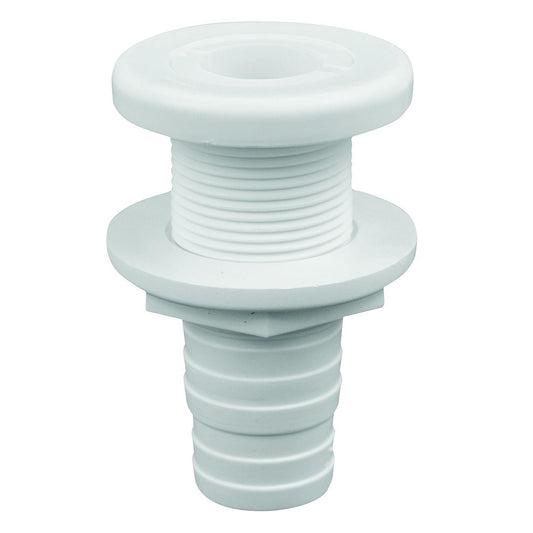Attwood White Plastic ThruHull Fitting  118 Inner Diameter 38743