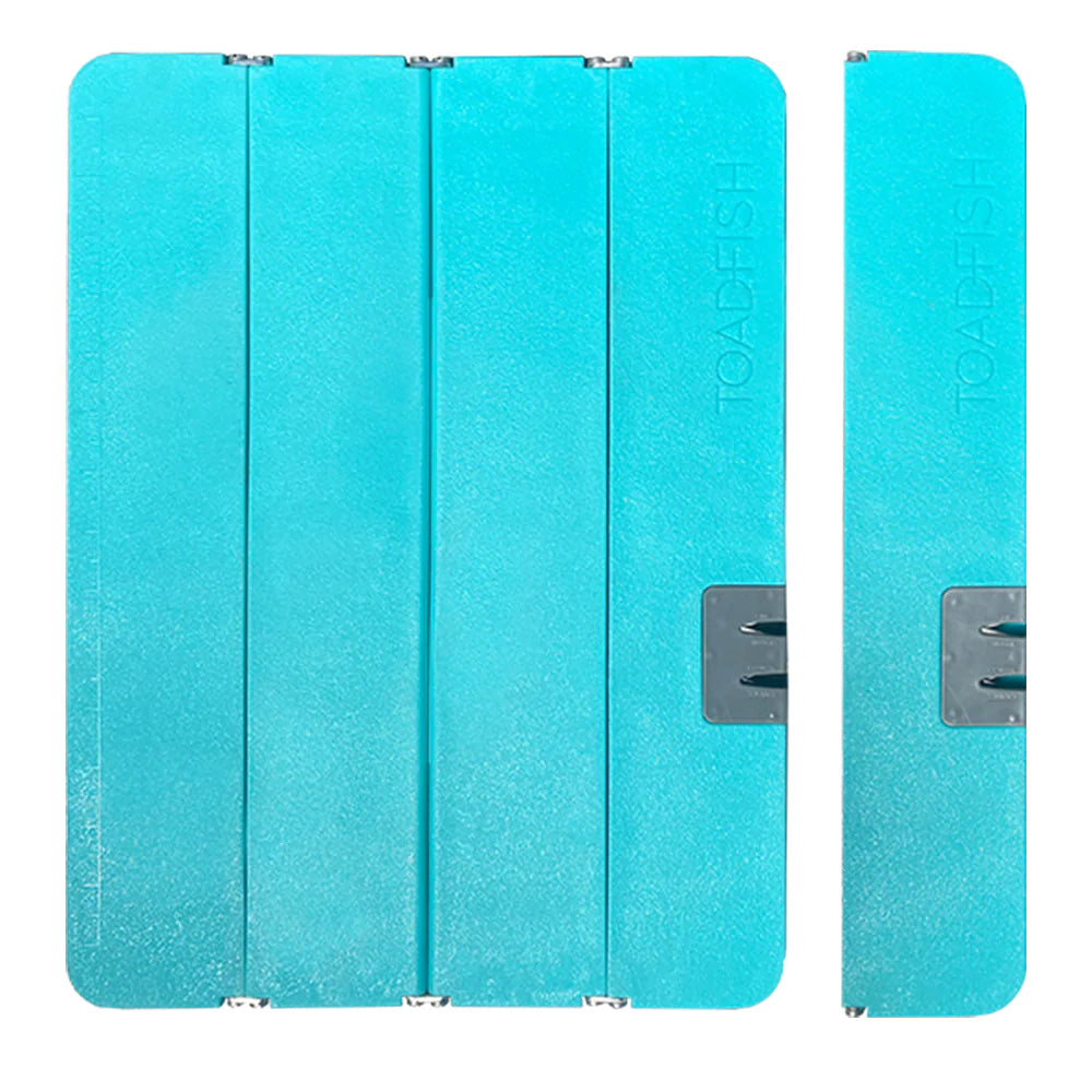 Toadfish Stowaway Folding Cutting Board wBuiltIn Knife Sharpener  Teal 1054