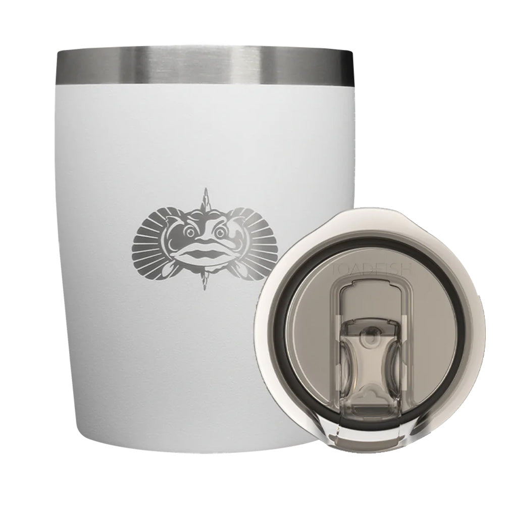 Toadfish NonTipping 10oz Rocks Tumbler  White 1076