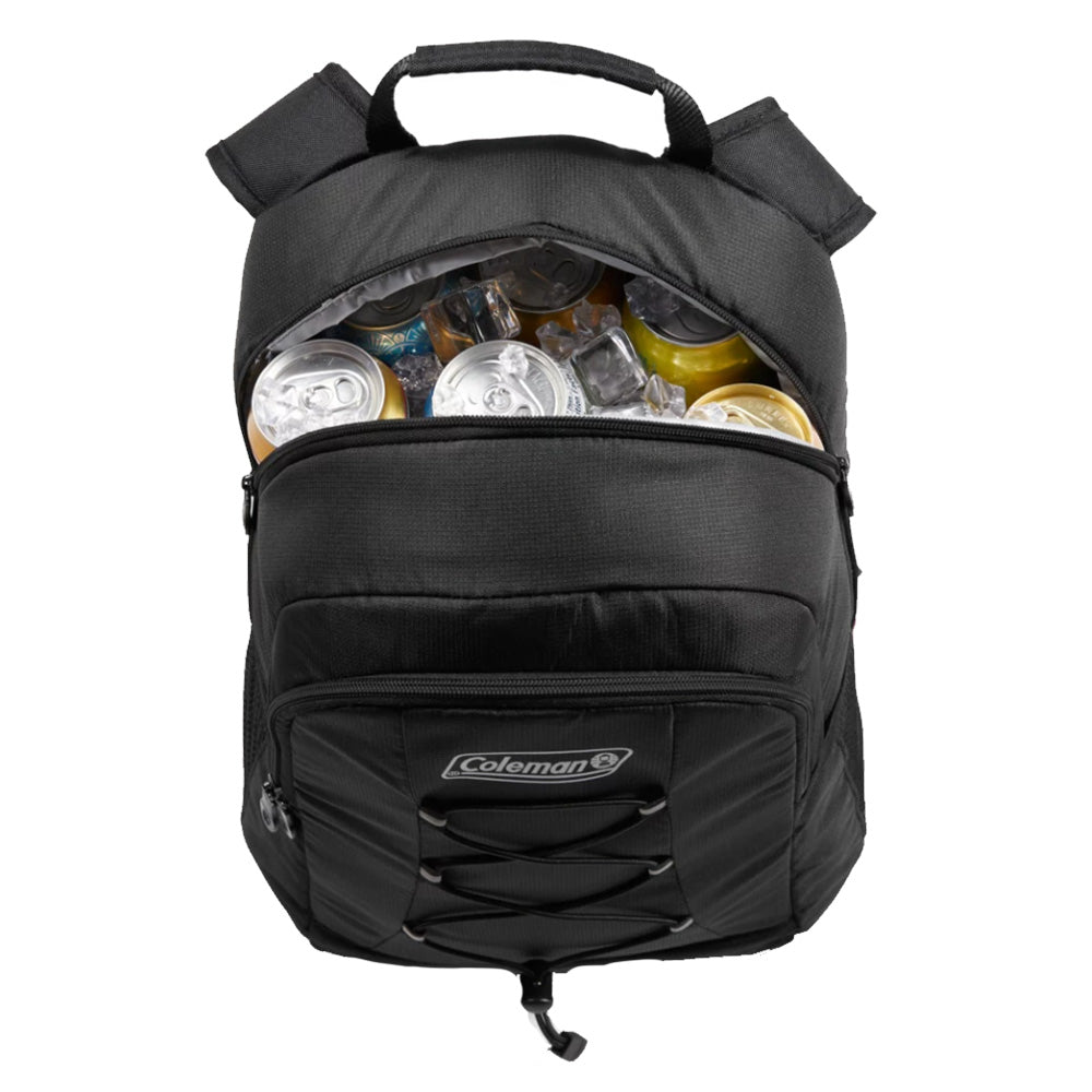 Coleman CHILLER 28Can SoftSided Backpack Cooler  Black 2158133