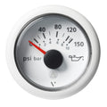 Veratron 52mm 2116 ViewLine Engine Oil Pressure Gauge  150 PSI  White Dial  Bezel A2C59514202