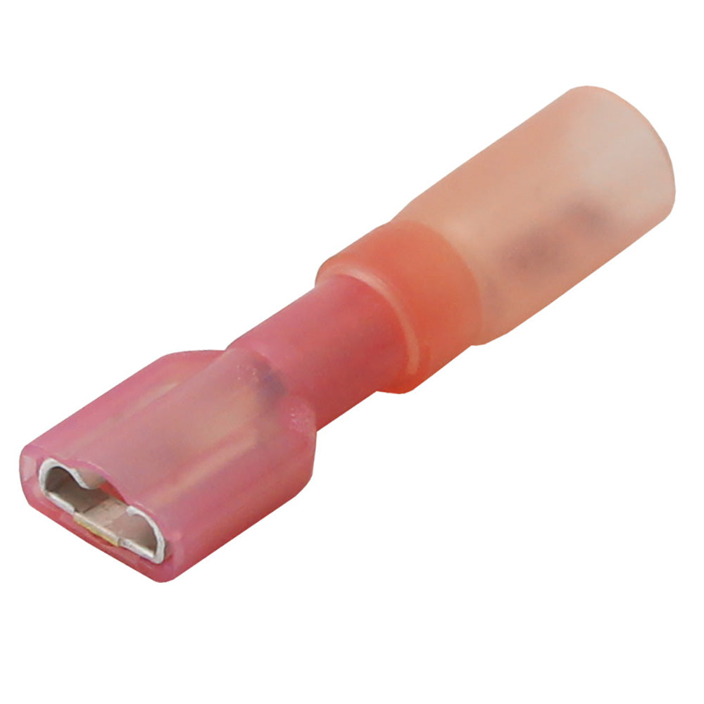 Pacer 2218 AWG Heat Shrink Female Disconnect  100 Pack TDE18250FI100