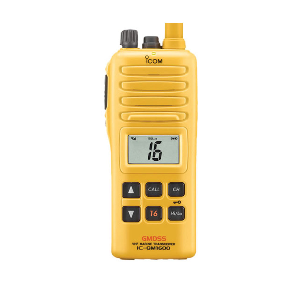 Icom GMDSS VHF Handheld wBP234 Battery  Charger GM1600DU 71 USA